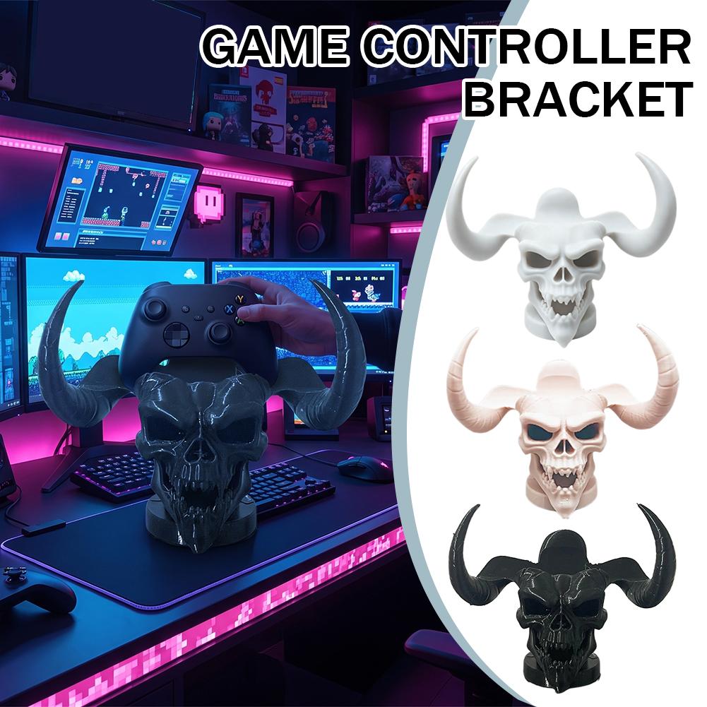 Gaming Accessories Organizer - Unique Devil Skull Horn Controller Holder