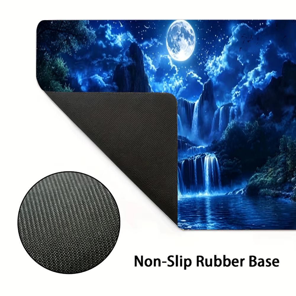 Moonlit Waterfall Landscape Pc - đánh giá và giá Gaming Accessories Organizer