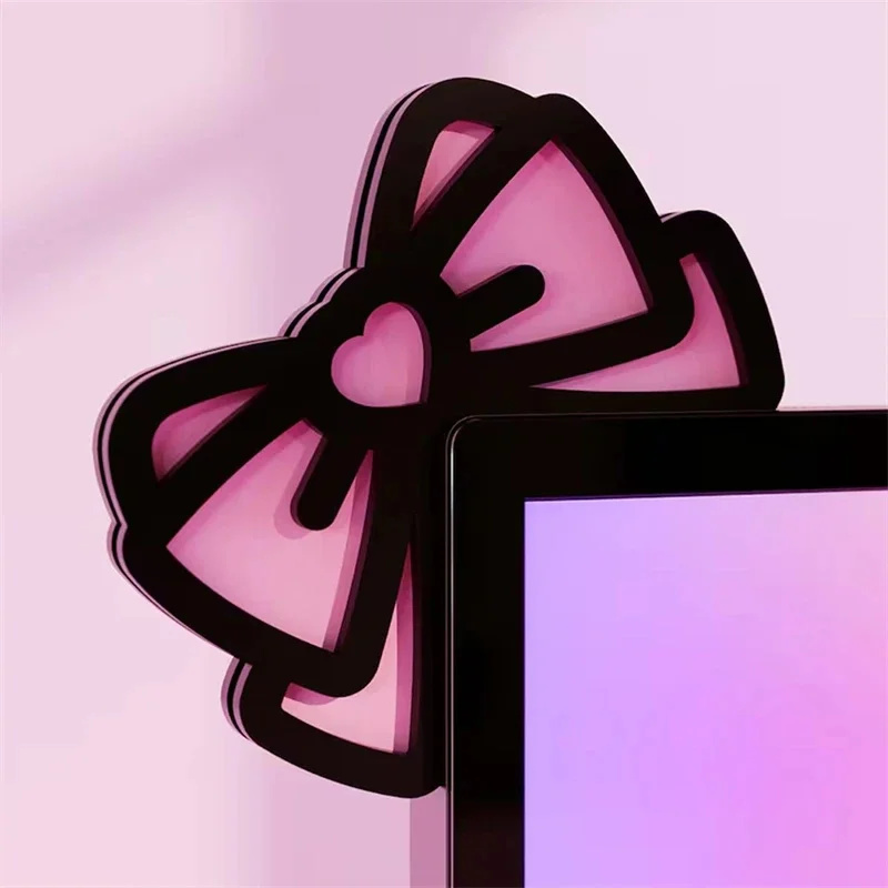 Kawaii Pink Acrylic Bow Monito - đánh giá và giá Gaming Accessories Pc Setup