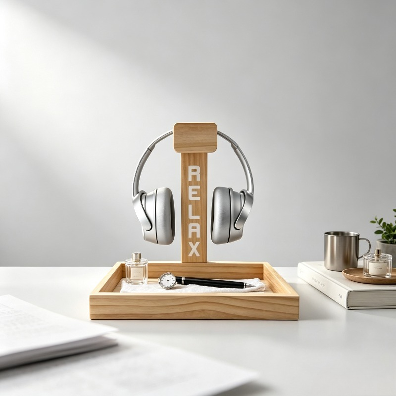 Wooden Gaming Headset Stand, D - đánh giá và giá Gaming Accessories Organizer