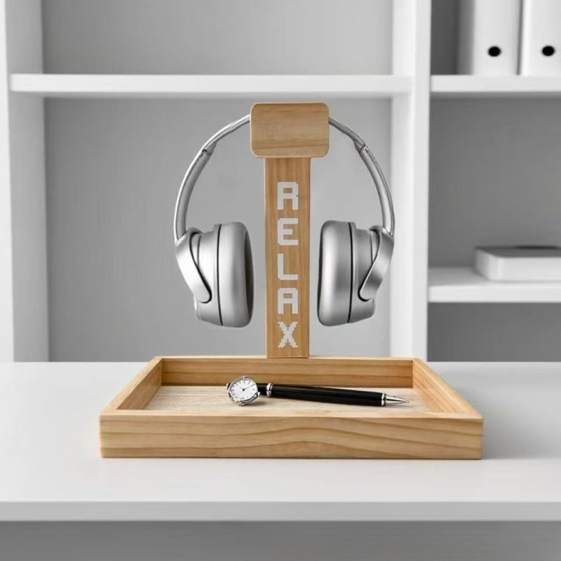 Wooden Gaming Headset Stand, D - đánh giá và giá Gaming Accessories Organizer